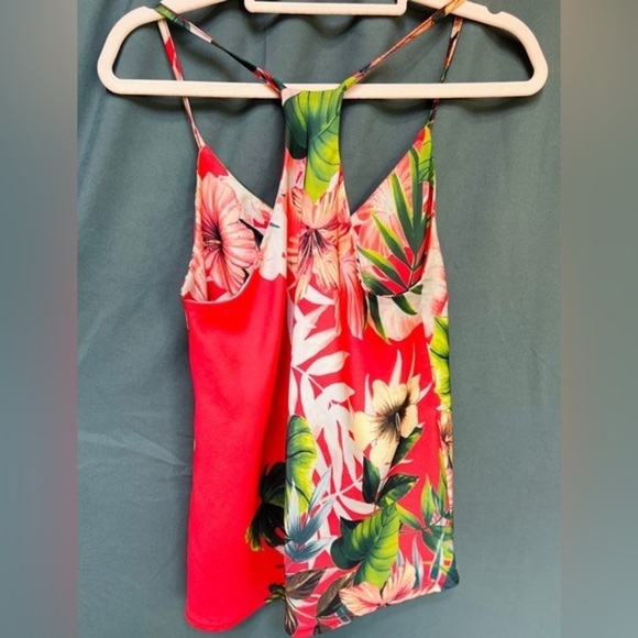 Women’s Multi Floral Top Racer Tank Size‎ M - Picture 4 of 4